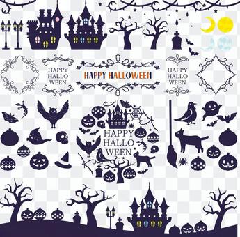 Halloween silhouette assortment Halloween silhouette assortment