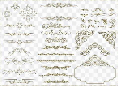 Frame frame classical antique line ivy Frame frame classical antique line ivy