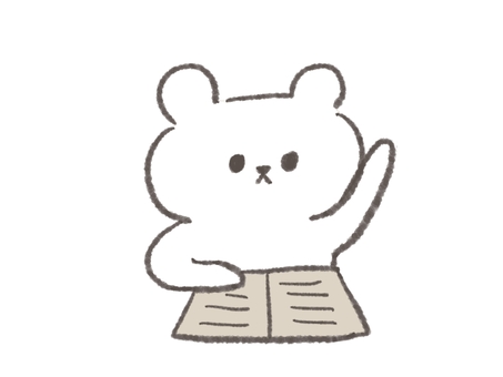 Bear raising hand Bear raising hand