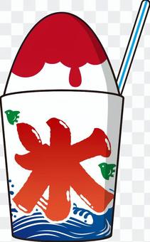 Shaved ice strawberry flavor Shaved ice strawberry flavor