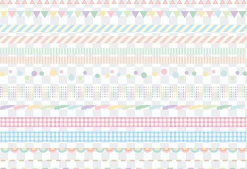Pastel color line set Pastel color line set