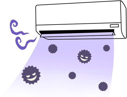 Image illustration of moldy air conditioner Image illustration of moldy air conditioner