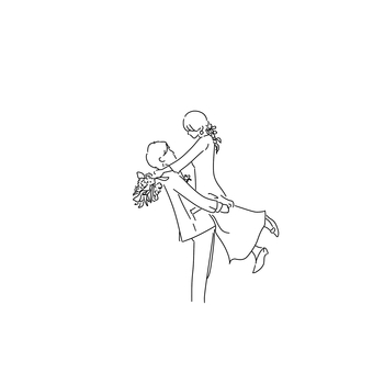 Wedding suit illustration Wedding suit illustration