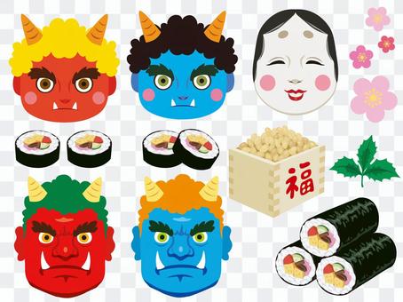 Setsubun set (mask etc) Setsubun set (mask etc)