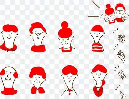 Simple cute person material collection Simple cute person material collection