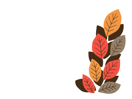 Calm red and orange leaves Calm red and orange leaves