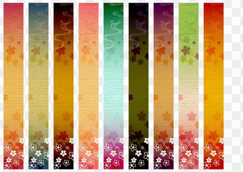 Japanese style Japanese pattern Kazari line 12 Spring Japanese style Japanese pattern Kazari line 12 Spring