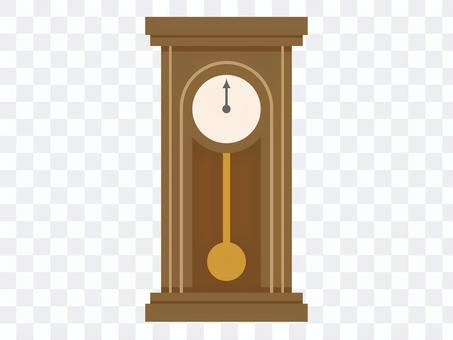Illustration of a big pendulum clock Illustration of a big pendulum clock