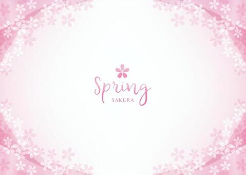 Spring background frame 022 Cherry transparent feeling Spring background frame 022 Cherry transparent feeling