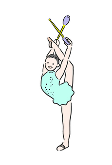 Rhythmic gymnastics girl (club) Rhythmic gymnastics girl (club)
