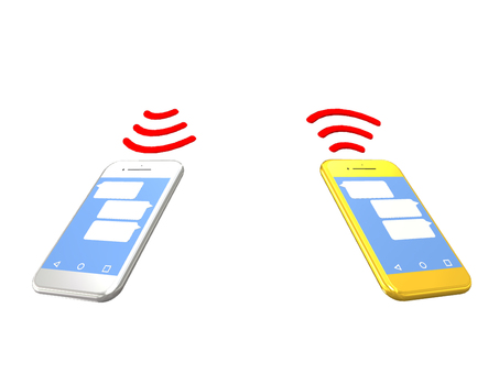 During smartphone communication During smartphone communication
