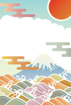 Mt. Fuji Japanese Pattern Frame Mt. Fuji Japanese Pattern Frame