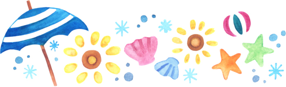 Illustration of a summer motif Illustration of a summer motif