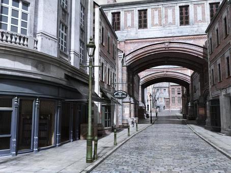 Landscape of old London streets (street) Landscape of old London streets (street)