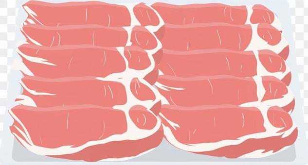 Food series meat pork loin slice Food series meat pork loin slice