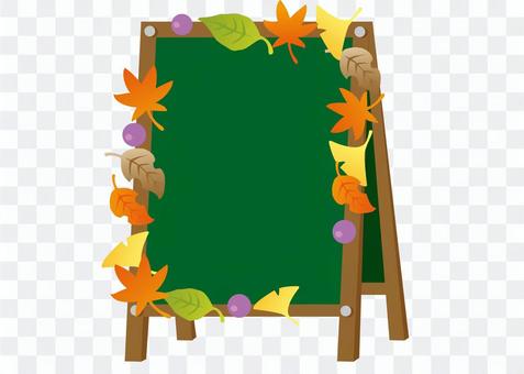 Cafe blackboard fashionable autumn Cafe blackboard fashionable autumn
