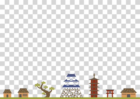 Castle town scenery Castle town scenery