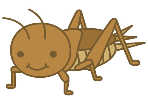 Illustration of a cute cricket Illustration of a cute cricket