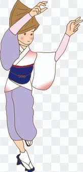 Awa dance (female dance, whole body) Awa dance (female dance, whole body)