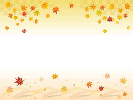 Autumn leaves background material Autumn leaves background material