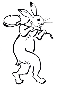 Bird and beast caricature rabbit Bird and beast caricature rabbit