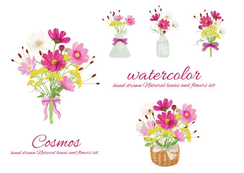 Watercolor autumn bouquet Watercolor autumn bouquet