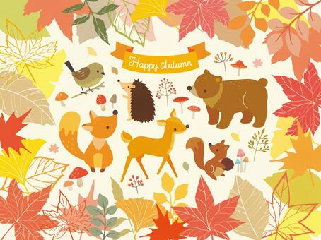 Illustration collection of autumn forest (4) Illustration collection of autumn forest (4)