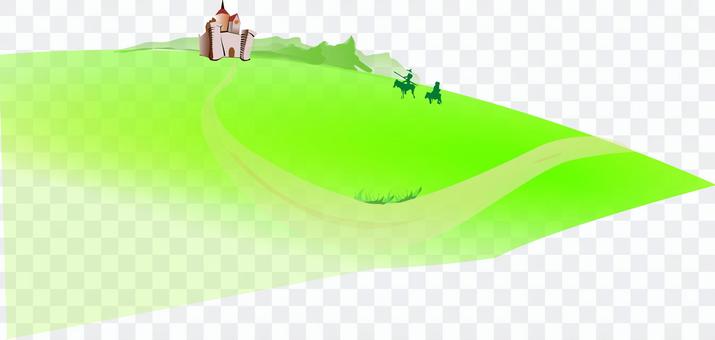 Castle soldier landscape Castle soldier landscape