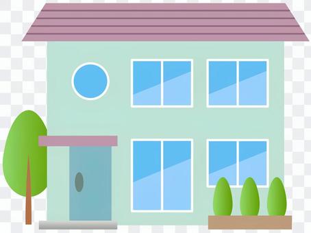 60131. Residential home, green 60131. Residential home, green