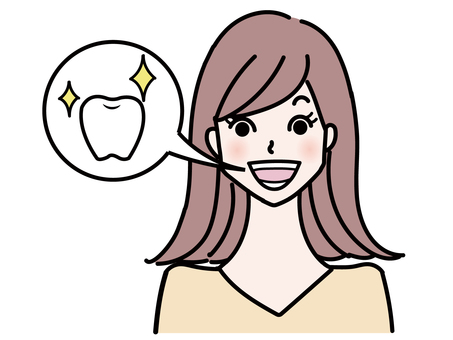 Woman with shining healthy teeth Woman with shining healthy teeth