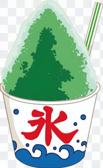 Street food shaved ice melon background transparent Street food shaved ice melon background transparent
