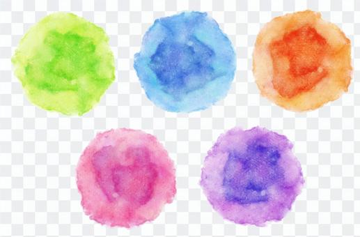 Water color circle · colorful gradation Water color circle · colorful gradation