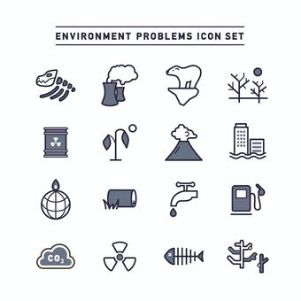 POLLUTION ICON SET POLLUTION ICON SET