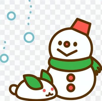 Snowman and Snow rabbit Snowman and Snow rabbit