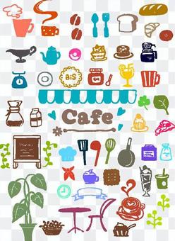 Cafe style stamp set Cafe style stamp set