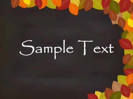 Autumn's blackboard material Autumn's blackboard material
