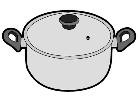 Pot (steel color) Pot (steel color)