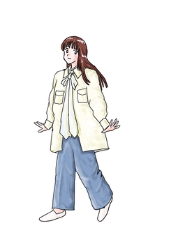 Women's illustration coordination Women's illustration coordination