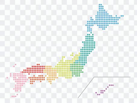 日本地图(点) 日本地图(点)