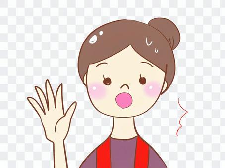 Shacho Masoro female figure girls older sister finger pointing Shacho Masoro female figure girls older sister finger pointing