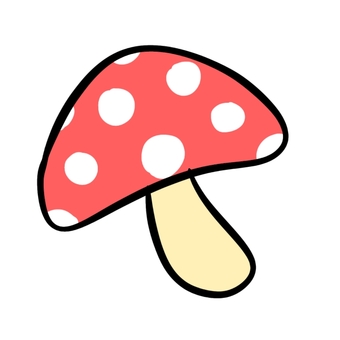 Polka dot mushroom red Polka dot mushroom red