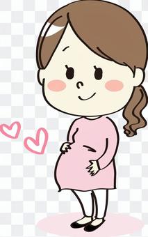 Pregnant woman heart Pregnant woman heart