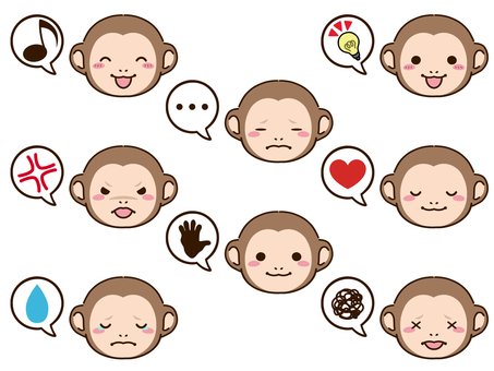 Monkey face icon Monkey face icon