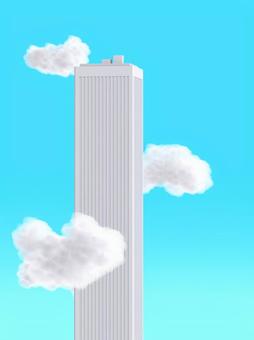 Skyscrapers and clouds Skyscrapers and clouds