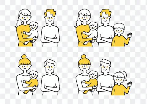 Family of 3 and family of 4 Family of 3 and family of 4