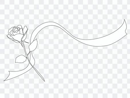 A rose and a ribbon A rose and a ribbon