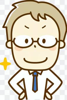 Smiling office worker Smiling office worker