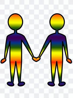 手を繋ぐカップル LGBT 手を繋ぐカップル LGBT