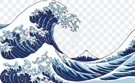 Thirty-six views of Futako _ Okiwa Kanagawa _ Waves and Fuji Thirty-six views of Futako _ Okiwa Kanagawa _ Waves and Fuji