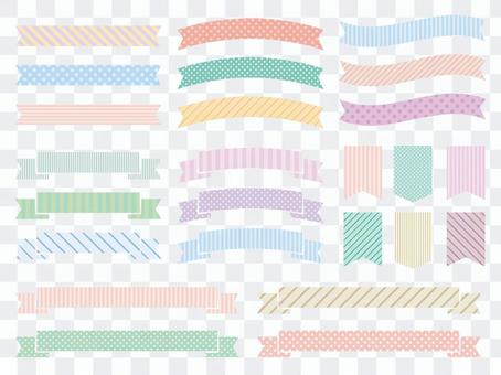 Various patterns of ribbon Various patterns of ribbon